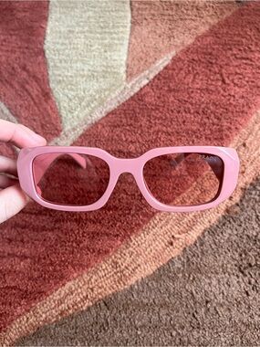Prada Pink Rectangular Sunglasses